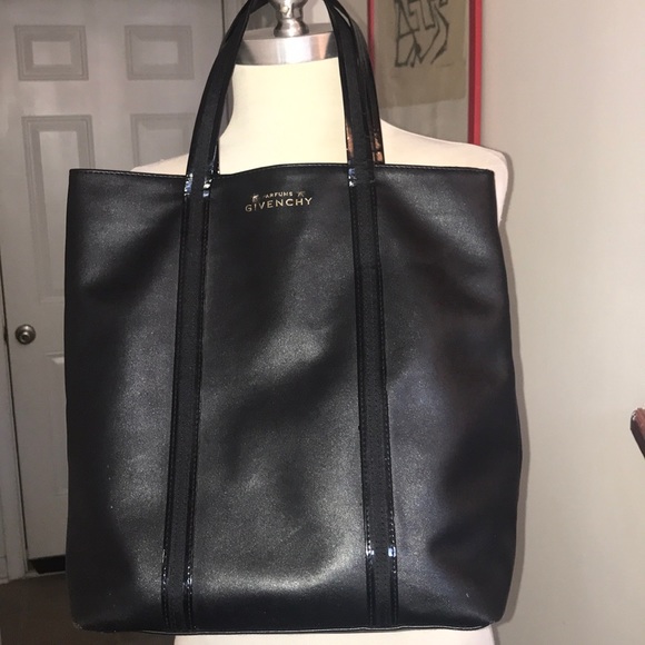 Givenchy Handbags - Givenchy Parfums Black Vegan Leather Tote 😘